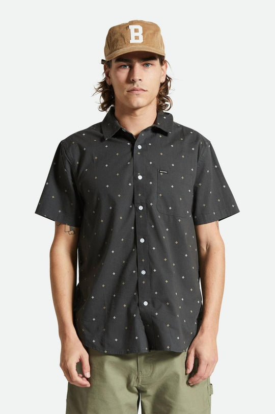 Charter Print S/S - Washed Black Pyramid