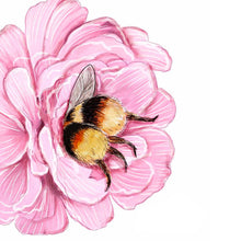 Load image into Gallery viewer, Flower Bees - Cute Valentines Day Card
