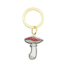 Load image into Gallery viewer, Fly Agaric Mushroom Acrylic Keychain - Fungi Shroom Garden
