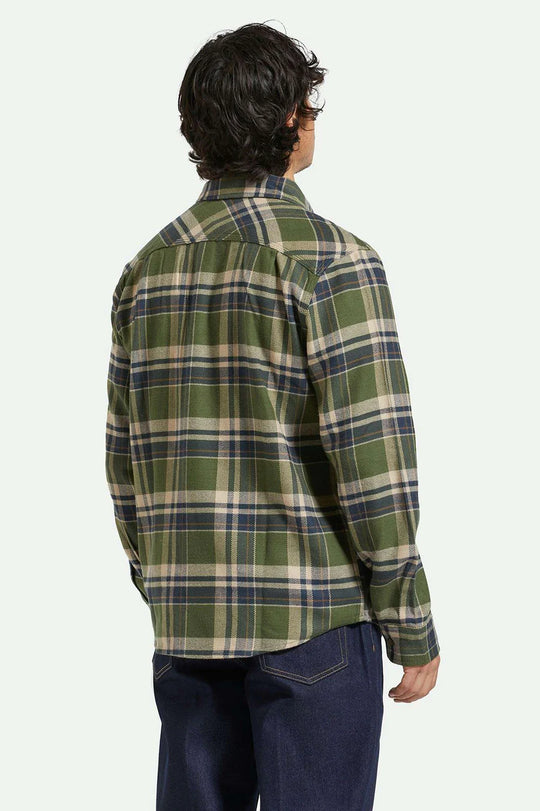 BOWERY FLANNEL - CYPRESS GREEN/WASHED NAVY/WHIT