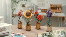 Load image into Gallery viewer, 3D Wooden Flower Puzzles: Sunflower

