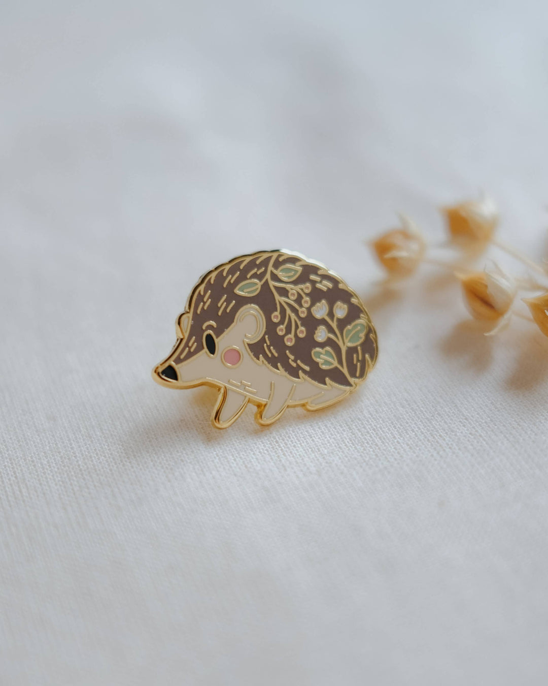 Hedgehog Enamel Pin