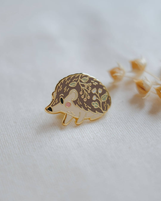 Hedgehog Enamel Pin