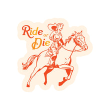 Load image into Gallery viewer, Western Cowgirl Cute Love Horse High Quality Vinyl Sticker
