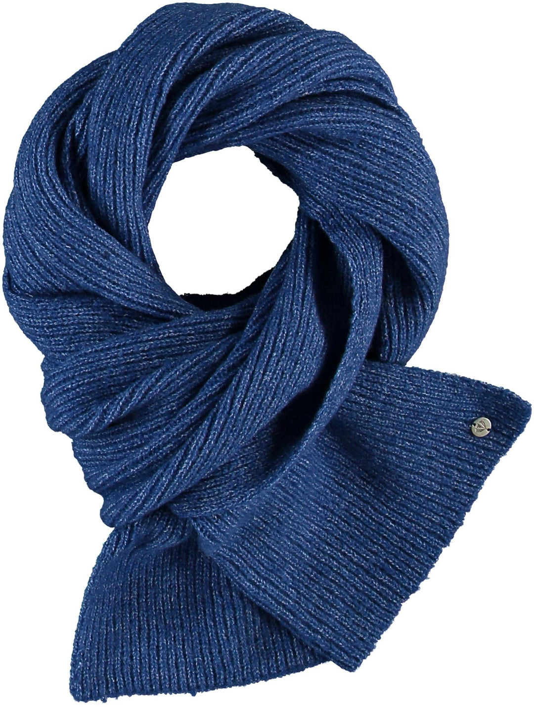 Sustainability Edition Solid Knit Recycled Scarf: Royal blue