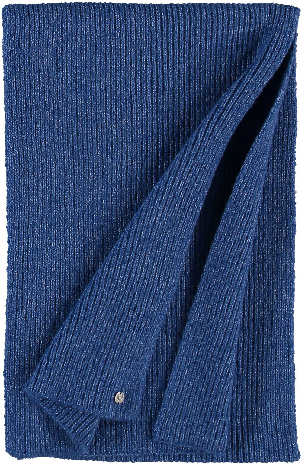 Sustainability Edition Solid Knit Recycled Scarf: Royal blue