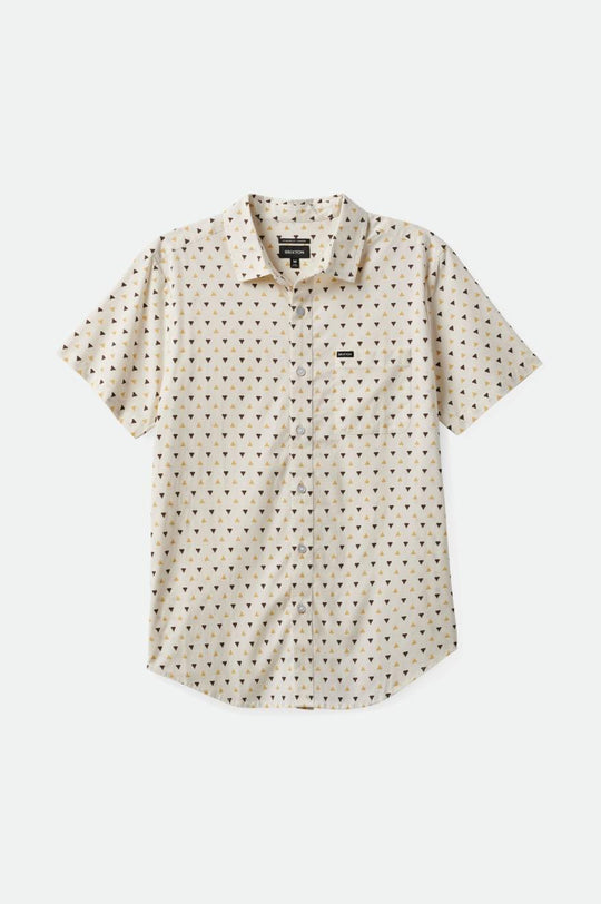 CHARTER PRINT S/S WVN - OFF WHITE/STRAW/DARK EARTH