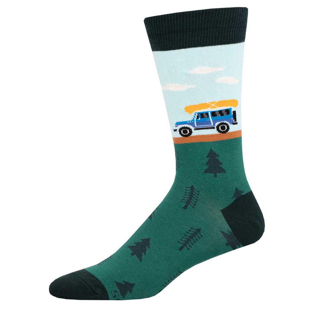 Happy Camper Mens Size Socks