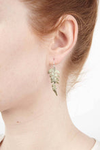 Load image into Gallery viewer, Fern Large Single Leaf Wire Earrings
