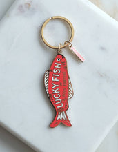 Load image into Gallery viewer, Enamel Keychain | Good Fortune Fish
