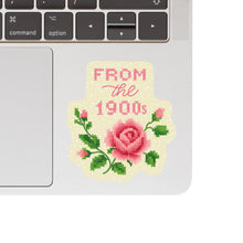 Load image into Gallery viewer, Funny Clever 1900 Cross Stitch High Quality Vinyl Sticker
