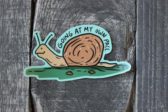 Going at My Own Pace Sticker