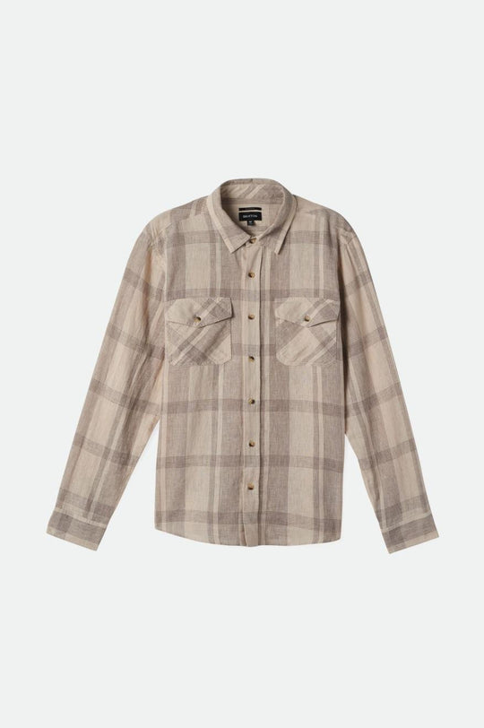 Memphis Lenen Blend L/S - Whitecap/Cinder Grey