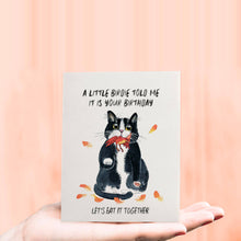 Load image into Gallery viewer, Birdie Birthday Cat - Funny Birthday Card
