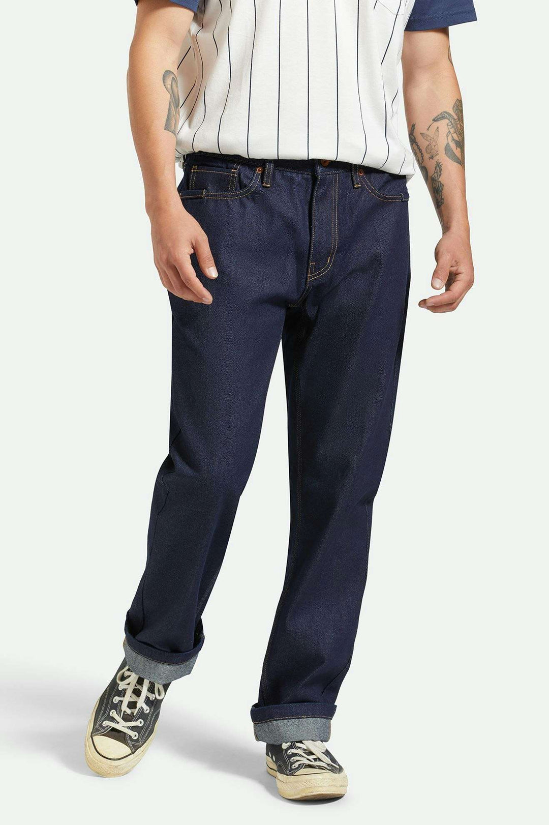BUILDERS 5-POCKET DENIM STRETCH PANT