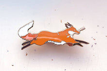 Load image into Gallery viewer, Red Fox Thief Enamel Pin

