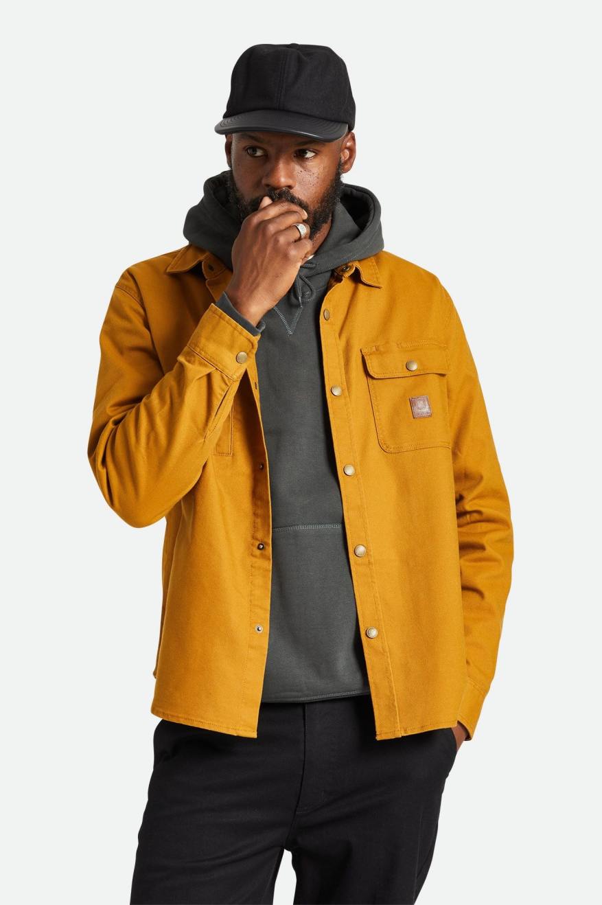 Builders Stretch L/S Overshirt - Golden Brown