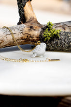 Load image into Gallery viewer, Tiny Snow Owl Necklace
