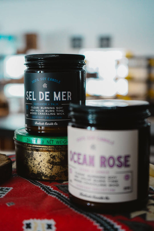 Sel De Mer | Cardamom + Palm 8oz Soy Candle