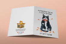 Load image into Gallery viewer, Birdie Birthday Cat - Funny Birthday Card
