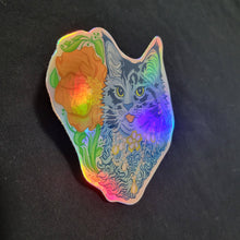 Load image into Gallery viewer, *Sticker: Crown Jeweller 4" holographic vinyl
