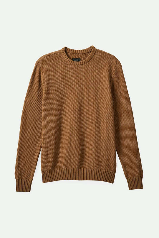 JACQUES WAFFLE KNIT SWEATER - Tiger's Eye