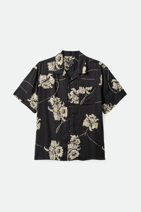 BUNKER SLUB S/S WVN - WASHED BLACK/OFF WHITE
