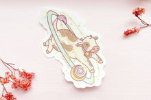 Load image into Gallery viewer, Cosmic Cow Clear Vinyl Sticker
