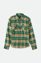 Load image into Gallery viewer, Bowery Flannel - Washed Pine Needle/Washed Golden Brown/Off White
