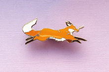 Load image into Gallery viewer, Red Fox Thief Enamel Pin
