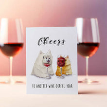 Load image into Gallery viewer, Cheers Wine-derful Year - Funny Birthday Card
