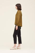 Load image into Gallery viewer, MOSS PLEATED YOKE BLOUSE
