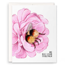 Load image into Gallery viewer, Flower Bees - Cute Valentines Day Card
