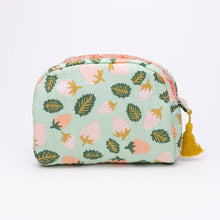 Load image into Gallery viewer, Suzette Small Quilted Scallop Zipper Pouch
