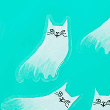 Load image into Gallery viewer, Ghost Cat Clear Sticker
