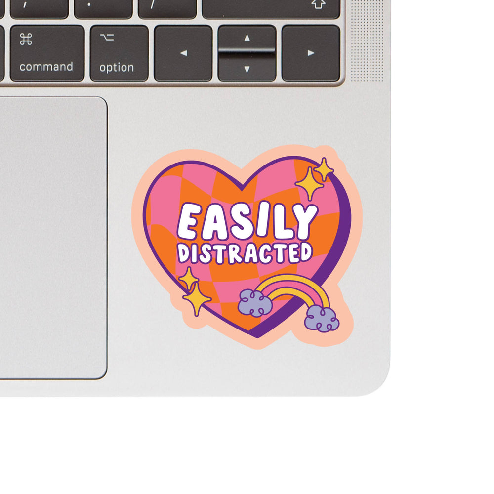 Distracted Mental Health ADHD High Quality Vinyl Sticker