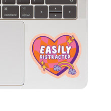 Load image into Gallery viewer, Distracted Mental Health ADHD High Quality Vinyl Sticker
