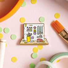 Load image into Gallery viewer, Creative Corner Enamel Pin

