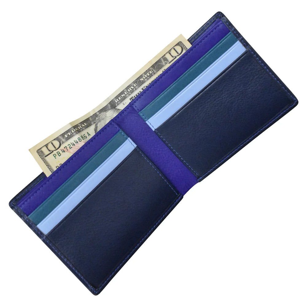 Multi Color Bi-Fold Wallet