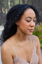 Load image into Gallery viewer, Lennox Dangle Earring - Hand Made Murano Lilac Glass
