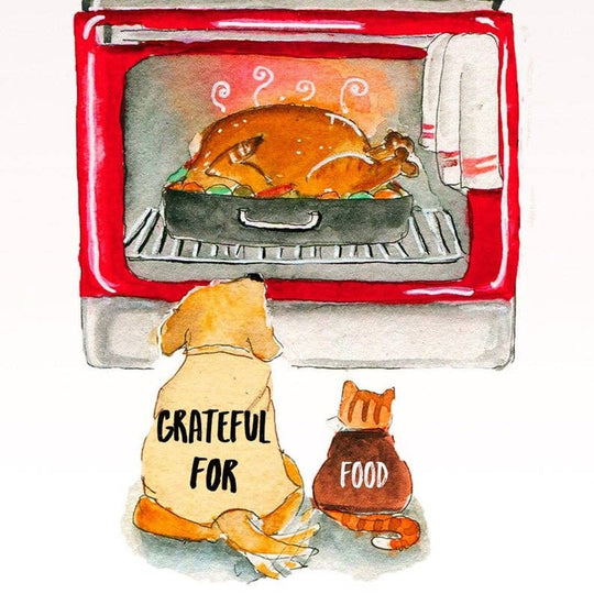 Turkey In Oven - Funny Thanksgiving Card