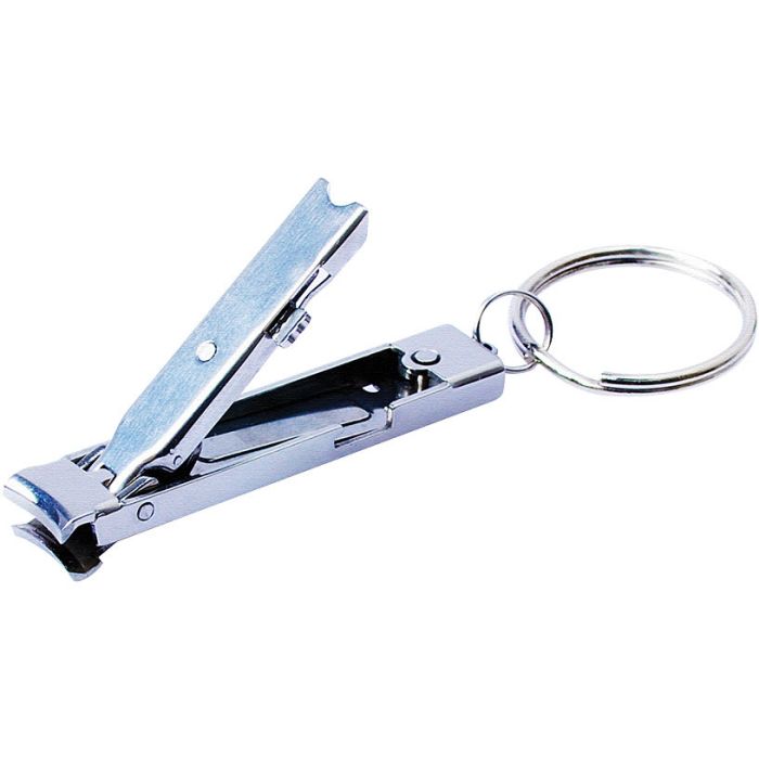 Ultra-thin clippers with nail file on a key ring