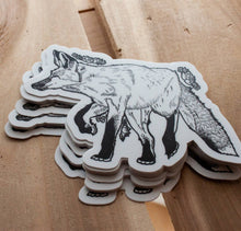 Load image into Gallery viewer, Floral Fox 4x4 Die Cut Stickers
