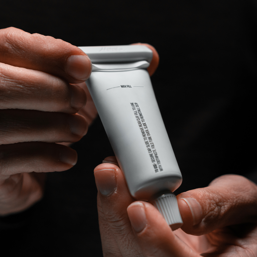 REFILLABLE TOOTHPASTE TUBES