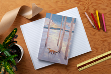 Load image into Gallery viewer, Snowbound Fox Classic Layflat Journal Notebook
