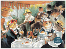 Load image into Gallery viewer, Luncheon of The Boating Party - Meowsterpiece of Western Art 1000 Piece Puzzle

