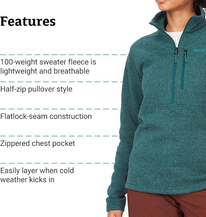 Women's Drop Line 1/2-Zip Jacket - Dark Jungle