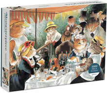 Load image into Gallery viewer, Luncheon of The Boating Party - Meowsterpiece of Western Art 1000 Piece Puzzle
