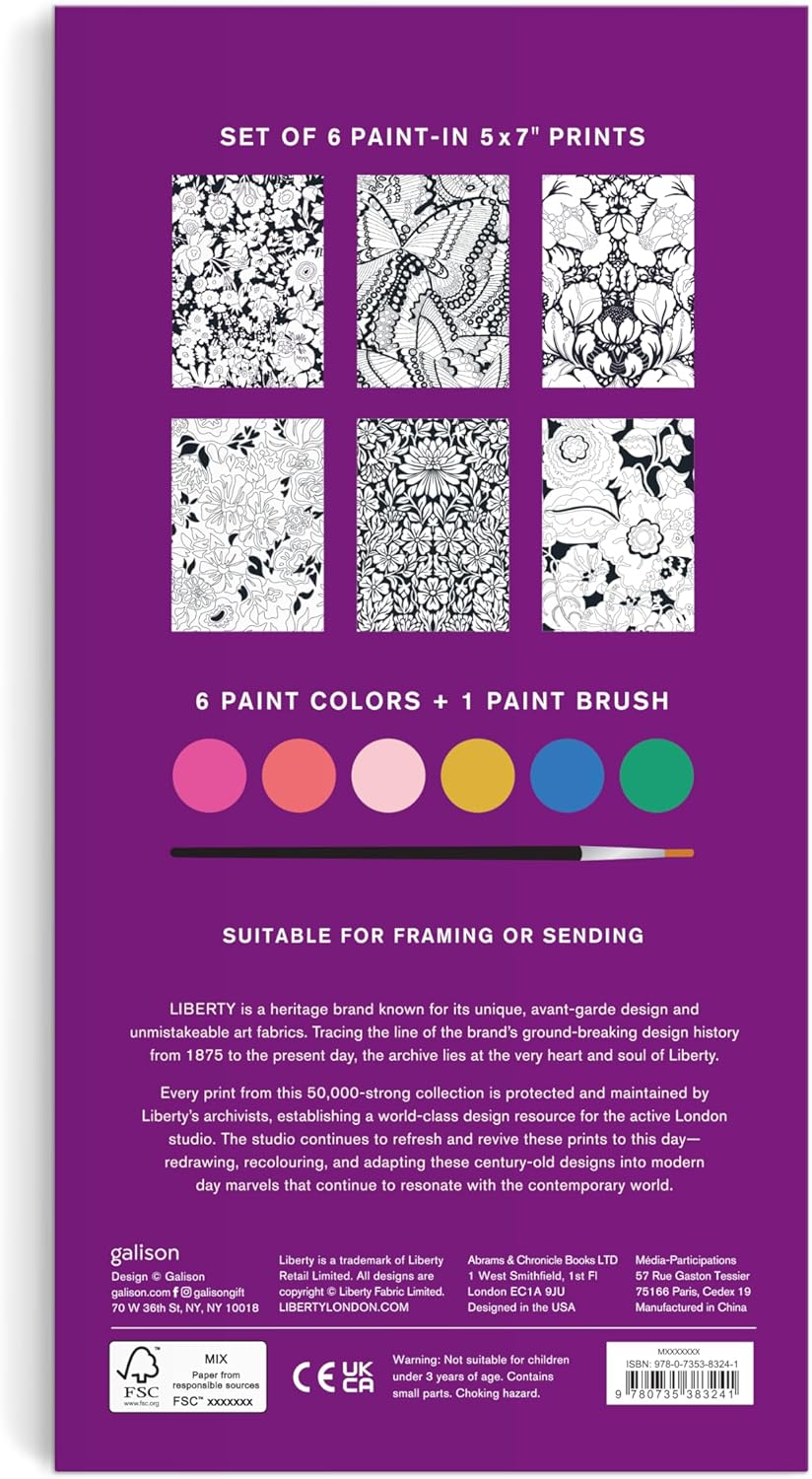 Paint-In Print Set - William Morris