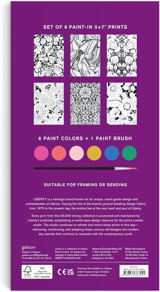 Paint-In Print Set - William Morris